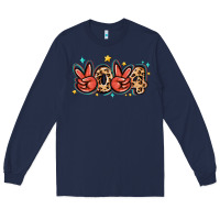 Navy 2024 stars and leopard Long Sleeve Tee - MaliasSmallBusiness
