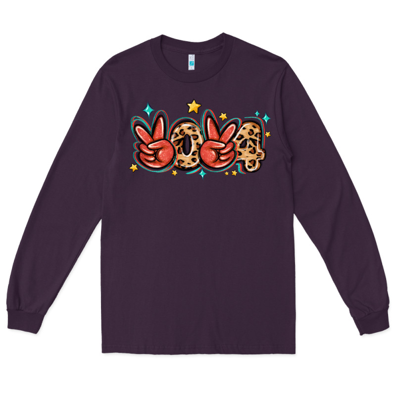 2024 Stars And Leopard Long Sleeve Tee by MaliasSmallBusiness | Teevron