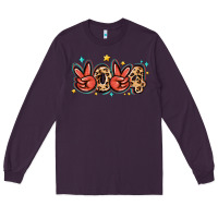 Plum 2024 stars and leopard Long Sleeve Tee - MaliasSmallBusiness