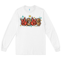 White 2024 stars and leopard Long Sleeve Tee - MaliasSmallBusiness