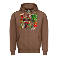 Chestnut santa's favorite pt Zipper Hoodie - Zillion Design Studio