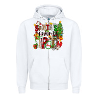 White santa's favorite pt Zipper Hoodie - Zillion Design Studio