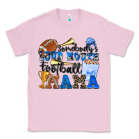Bubblegum Pink somebody's loud mouth football mama Classic Tee - Zillion Design Studio