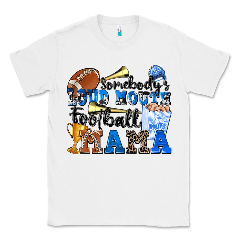 Somebody's Loud Mouth Football Mama Classic Tee by Zillion Design Studio | Teevron