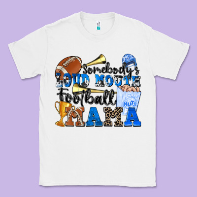 Classic Tee somebody's loud mouth football mama