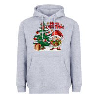 Heather Grey merry christmas gnomes Heavyweight Hoodie - FaDigitalArtStudio