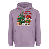 Lavender merry christmas gnomes Heavyweight Hoodie - FaDigitalArtStudio