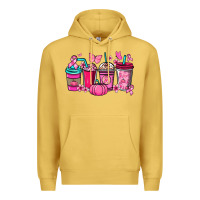 Antique Gold cancer coffee cups Premium Hoodie - NancyCooperArtShop
