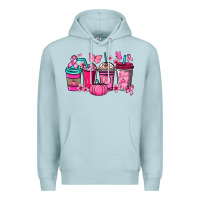 Blue Mist cancer coffee cups Premium Hoodie - NancyCooperArtShop