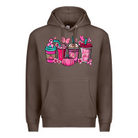 Coffee cancer coffee cups Premium Hoodie - NancyCooperArtShop
