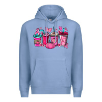 Colony Blue cancer coffee cups Premium Hoodie - NancyCooperArtShop