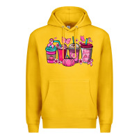 Lemon cancer coffee cups Premium Hoodie - NancyCooperArtShop