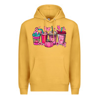 Mustard cancer coffee cups Premium Hoodie - NancyCooperArtShop