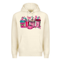 Sandshell cancer coffee cups Premium Hoodie - NancyCooperArtShop
