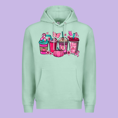 Cancer Coffee Cups Premium Hoodie Designed By Nancycooperartshop