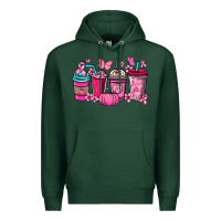 Sports Green cancer coffee cups Premium Hoodie - NancyCooperArtShop