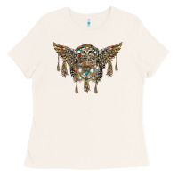 Bone native dream catcher with owl Ladies Tee - BarkalooDesign