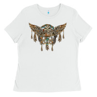 White native dream catcher with owl Ladies Tee - BarkalooDesign
