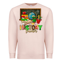 Pale Pink history teacher Premium Sweatshirt - AdoDesignShop