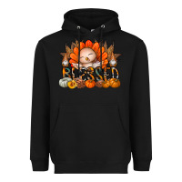 Black Thanksgiving Turkey Pumpkin Blessed Heavyweight Hoodie - CowhideDigitalArt