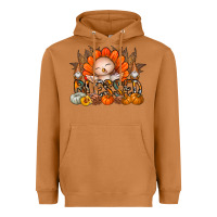Thanksgiving Turkey Pumpkin Blessed Heavyweight Hoodie | Teevron