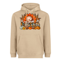 Mushroom Thanksgiving Turkey Pumpkin Blessed Heavyweight Hoodie - CowhideDigitalArt