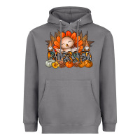 Storm Thanksgiving Turkey Pumpkin Blessed Heavyweight Hoodie - CowhideDigitalArt