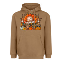 Toasted Coconut Thanksgiving Turkey Pumpkin Blessed Heavyweight Hoodie - CowhideDigitalArt