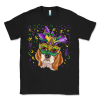 Black mardi gras  mask beagle Classic Tee - RanaPortraitStore