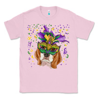 Bubblegum Pink mardi gras  mask beagle Classic Tee - RanaPortraitStore