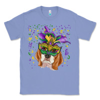 Colony Blue mardi gras  mask beagle Classic Tee - RanaPortraitStore