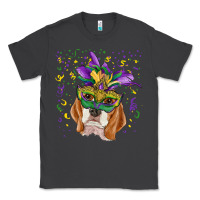 Smoke mardi gras  mask beagle Classic Tee - RanaPortraitStore