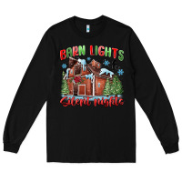 Black barn lights and silent nights Long Sleeve Tee - MaliasSmallBusiness