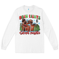 White barn lights and silent nights Long Sleeve Tee - MaliasSmallBusiness