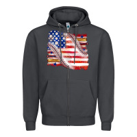 Smoke baseball american flag Zipper Hoodie - texasbilliewilder