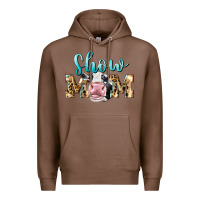 Chestnut Western Show Mom Holstein Premium Hoodie - LillyAllenDesigns