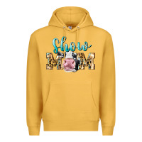 Mustard Western Show Mom Holstein Premium Hoodie - LillyAllenDesigns
