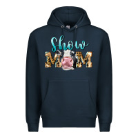 Navy Western Show Mom Holstein Premium Hoodie - LillyAllenDesigns