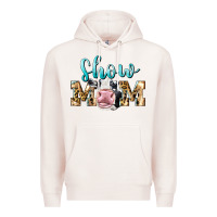 Pale Pink Western Show Mom Holstein Premium Hoodie - LillyAllenDesigns