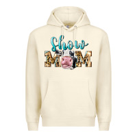 Sandshell Western Show Mom Holstein Premium Hoodie - LillyAllenDesigns