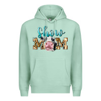 Seafoam Western Show Mom Holstein Premium Hoodie - LillyAllenDesigns
