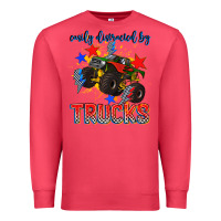 Cardinal easily distracted by trucks Premium Sweatshirt - AdoDesignShop