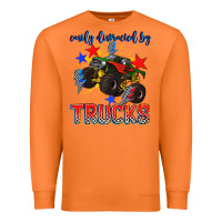 Carrot easily distracted by trucks Premium Sweatshirt - AdoDesignShop