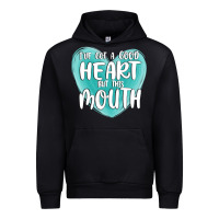 Black i have got a good heart but this mouth Urban Hoodie - MaliasSmallBusiness