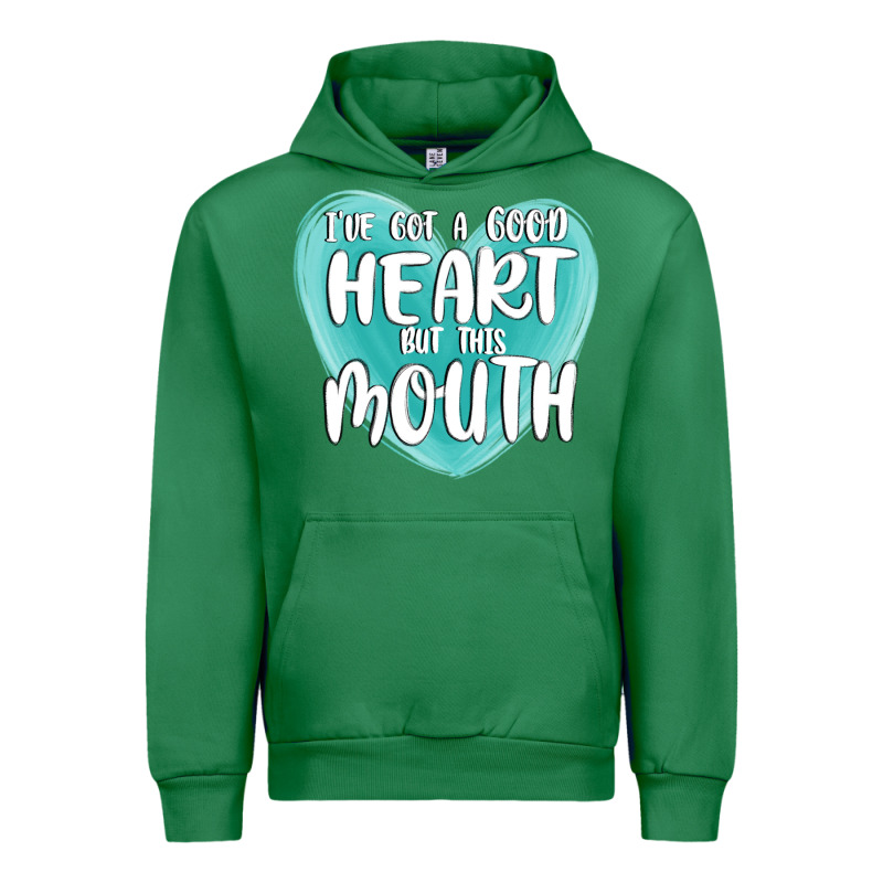 I Have Got A Good Heart But This Mouth Urban Hoodie by MaliasSmallBusiness | Teevron