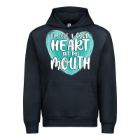 Navy i have got a good heart but this mouth Urban Hoodie - MaliasSmallBusiness