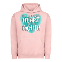 Pigment Salmon i have got a good heart but this mouth Urban Hoodie - MaliasSmallBusiness