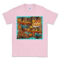 Bubblegum Pink autumn skies pumpkin pies tumbler Classic Tee - BundleAndBundleShop