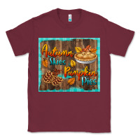 Burgundy autumn skies pumpkin pies tumbler Classic Tee - BundleAndBundleShop