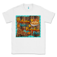 White autumn skies pumpkin pies tumbler Classic Tee - BundleAndBundleShop